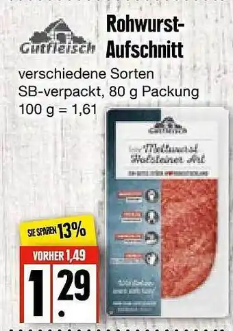 Edeka Frischemarkt Gutfleisch Rohwurst-aufschnitt Angebot