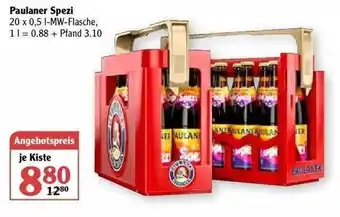 Globus Paulaner Spezi Angebot