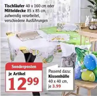 Globus Tischläufer Oder Mitteldecke Angebot