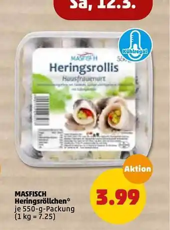 PENNY Masfisch Heringsröllchen Angebot