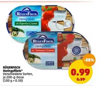 PENNY Rügenfisch Heringsfilets Angebot