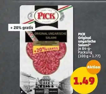 PENNY Pick Original Ungarische Salami Angebot