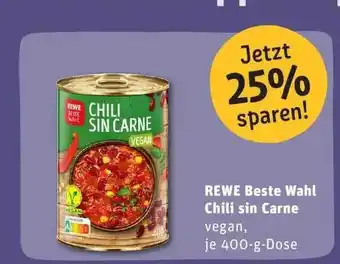 REWE Rewe Beste Wahl Chili Sin Carne Angebot