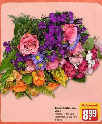 REWE Blumenstrauß Schöne Grüße Angebot