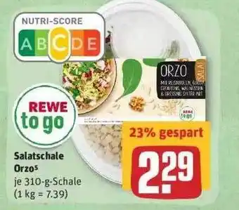 REWE Rewe To Go Salatschale Orzo Angebot