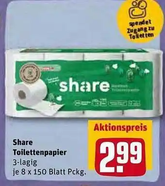 REWE Kaufpark Share Toilettenpapier Angebot