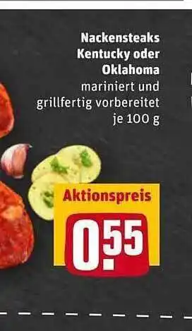 REWE Kaufpark Nackensteaks Kentucky Oder Oklahoma Angebot