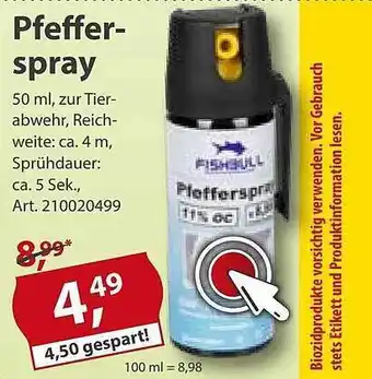 Sonderpreis Baumarkt Pfefferspray Angebot