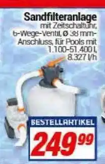 CENTERSHOP Sandfilteranlage Angebot