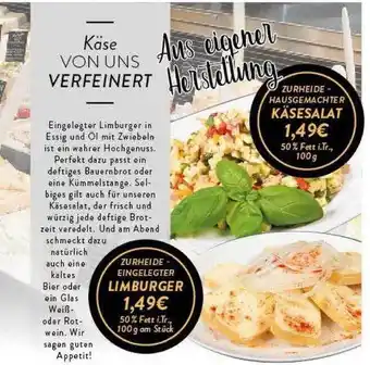 Edeka Zurheide Zurheide - Hausgemachter Käsesalat Oder -eingelegeter Limburger Angebot