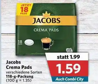 Combi Jacobs Crema Pads Angebot