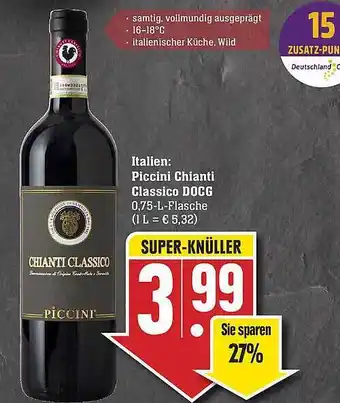 Edeka Piccini Chianti Classico Docg Angebot