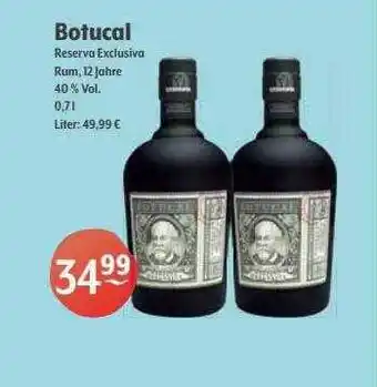 Getränke Hoffmann Botucal Reserva Exclusiva Rum Angebot