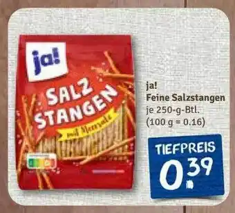 nahkauf Ja! Feine Salzstangen Angebot