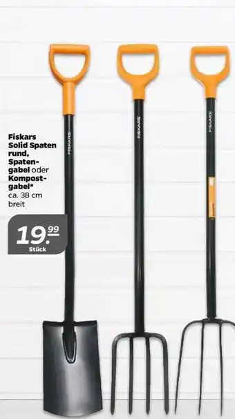 NETTO Fiskars Solid Spaten Rund, Spatengabel Oder Kompostgabel Angebot