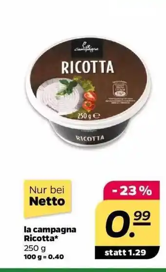 NETTO La Campagna Ricotta Angebot