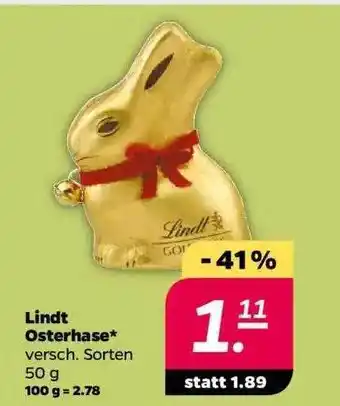 NETTO Lindt Osterhase Angebot