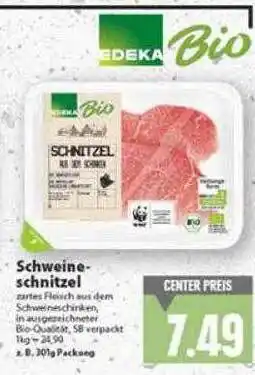 E-Center Edeka Bio Schweine Schnitzel Angebot