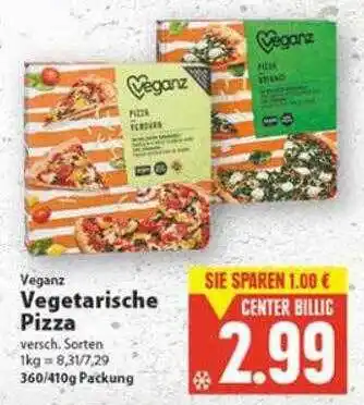 E-Center Veganz Vegetarische Pizza Angebot