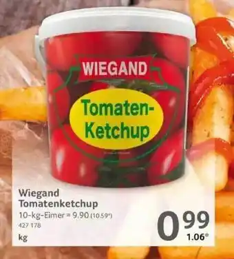 Selgros Wiegand Tomatenketchup Angebot