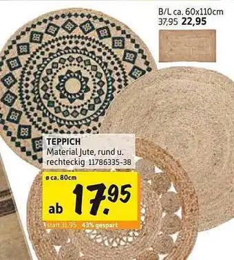 SCONTO Teppich Angebot