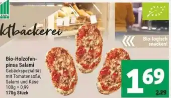 Marktkauf Bio-holzofenpinsa Salami Angebot