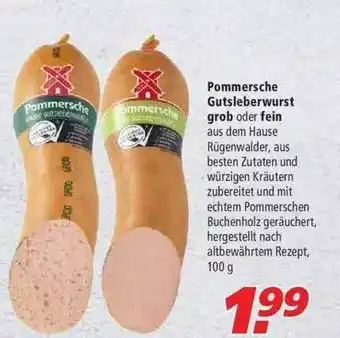 Marktkauf Pommersche Gutsleberwurst Grob Oder Fein Angebot