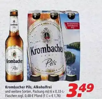 Marktkauf Krombacher Pils, Alkoholfrei Angebot