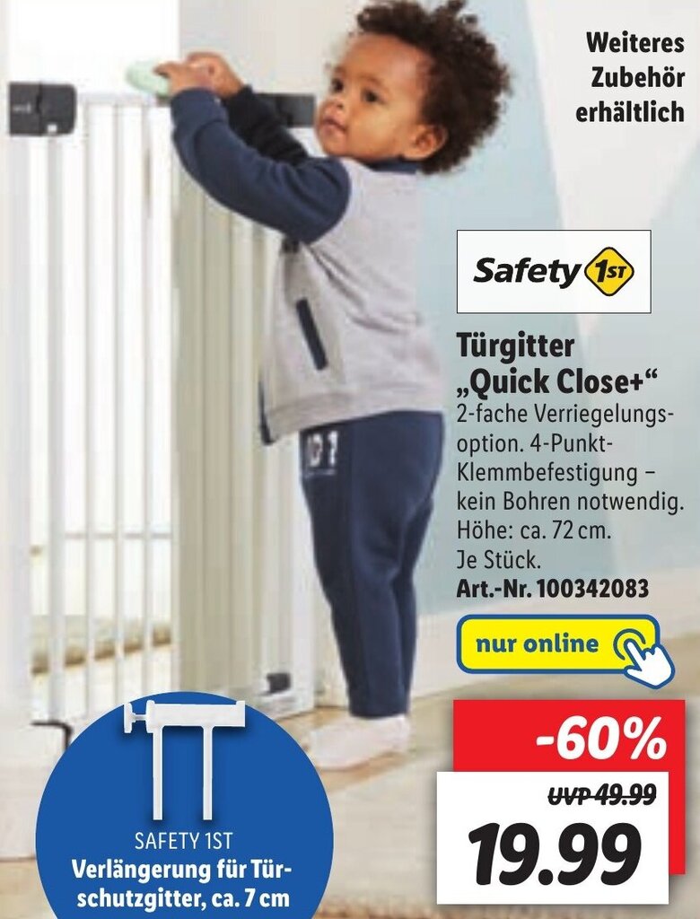 Safety 1st Türgitter Quick Close+ Angebot bei Lidl