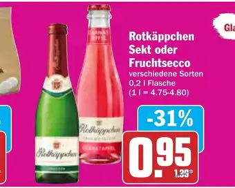 AEZ Rotkappchen Sekt oder Fruchtsecco 0.2l Angebot