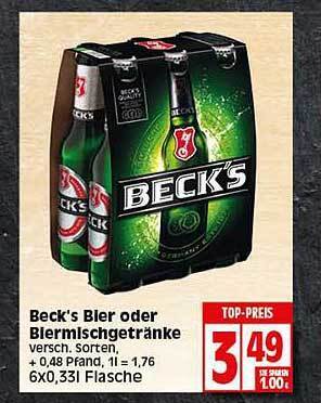 Elli Markt Beck's Bier Oder Biermischgetränke Angebot