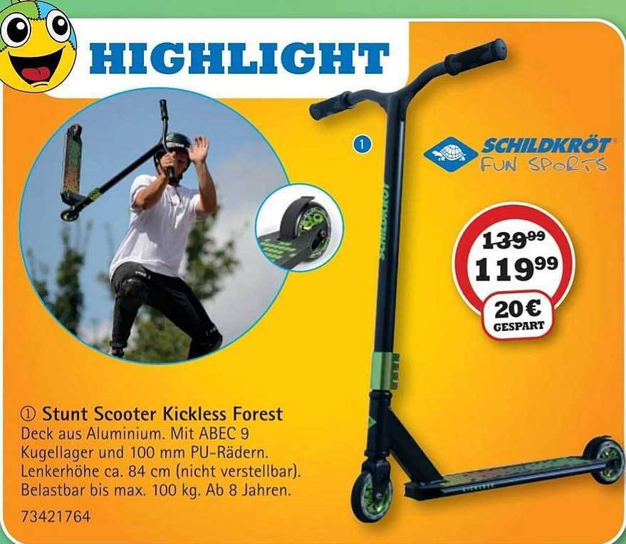 Stunt Scooter Kickless Forest Angebot bei Vedes