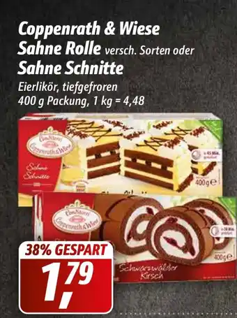 Simmel Coppenrath & Wiese Sahne Rolle oder Sahne Schnitte 400 g Angebot