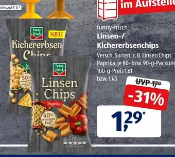 Aldi Süd Funny Frisch Linsen/Kichererbsenchips 90g Angebot