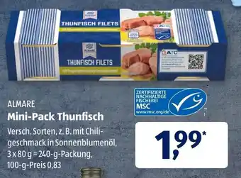 Aldi Süd Almare Mini Pack Thunfisch 240g Angebot