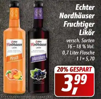 Simmel Echter Nordhauser Fruchtiger Likor 700 ml Angebot