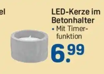 Rossmann LED-Kerze im Betonhalter Angebot