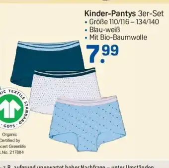 Rossmann Kinder-Pantys 110/116-134/140 3st Angebot