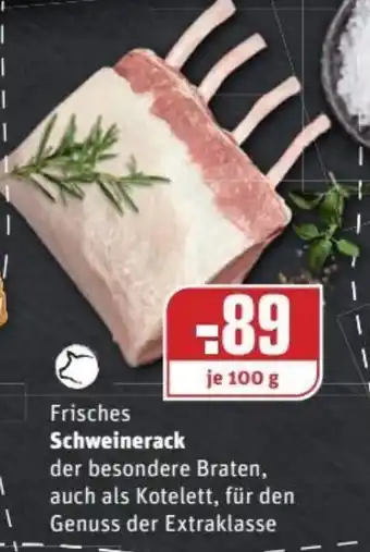 REWE Kaufpark Frisches Schweinerack 100g Angebot