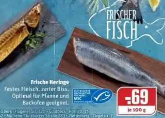 REWE Kaufpark Frische Heringe 100g Angebot