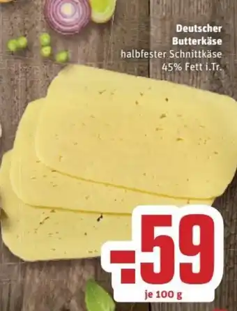 REWE Kaufpark Deutscher Butterkäse 100g Angebot