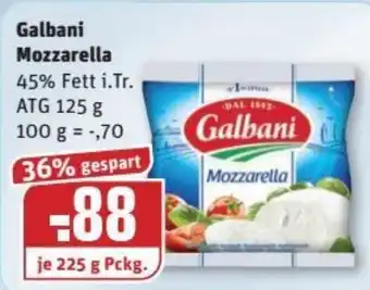 REWE Kaufpark Galbani Mozzarella 225g Angebot