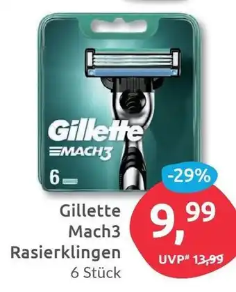 Budni Gillette Mach 3 Rasierklingen 6 Stück Angebot