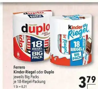 CITTI Markt Ferrero Kinder-riegel Oder Duplo Angebot