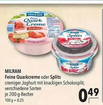 CITTI Markt Milram Feine Quarkcreme Oder Splits Angebot