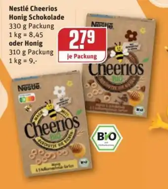 REWE Kaufpark Nestlé Cheerios Honig Schokolade 330g oder Honig 310g Angebot