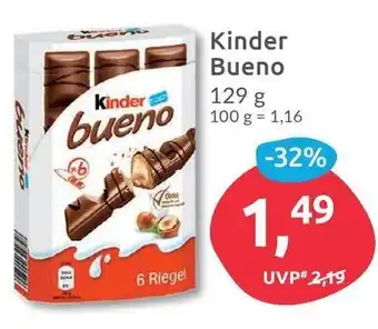 Budni Kinder Bueno 129g Angebot