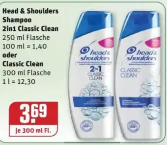 REWE Kaufpark Head & Shoulders shampoo 2in1 Classic Clean oder Classic Clean 300ml Angebot