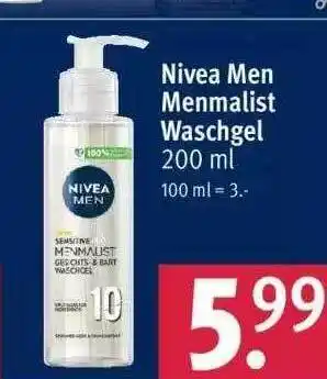 Rossmann Nivea Men Menmalist Waschgel Angebot