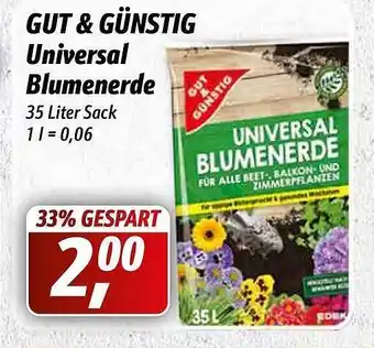 Simmel Gut & Günstig Universal Blumenerde Angebot